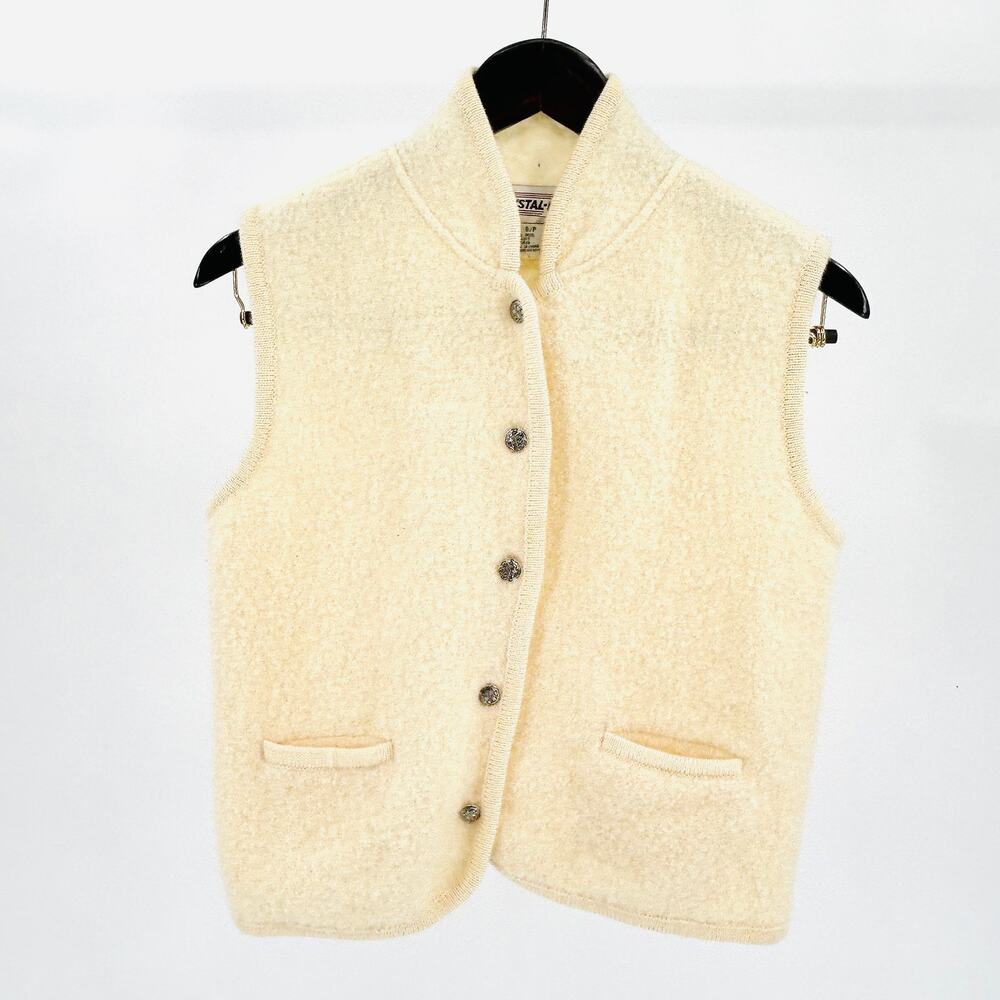 Women's Cream Sleeveless Jacket